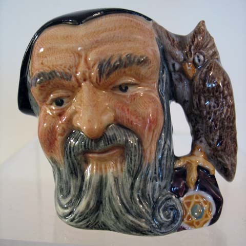 Small Royal Doulton Character Jug, Merlin Small Royal Doulton Character Jug, Merlin