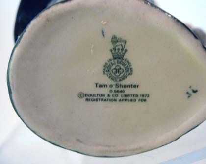 Royal Doulton Character Jug, Tam O'Shanter Royal Doulton Character Jug, Tam O'Shanter