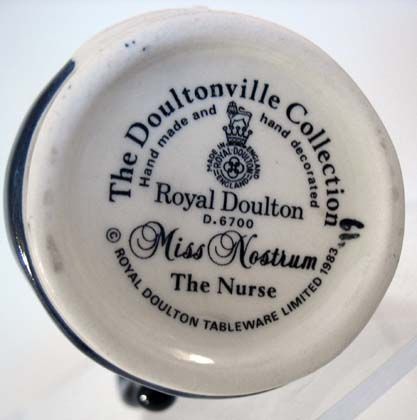 Royal Doulton Toby Jug, Miss Nostrum the Nurse Royal Doulton Toby Jug, Miss Nostrum the Nurse