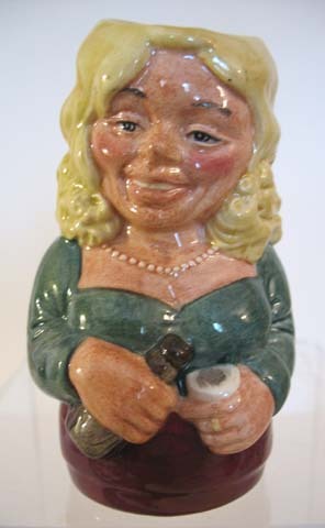 Royal Doulton Toby, Betty Bitters the Barmaid Royal Doulton Toby, Betty Bitters the Barmaid