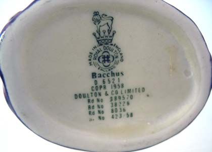 Royal Doulton Character Jug, Bacchus Royal Doulton Character Jug, Bacchus