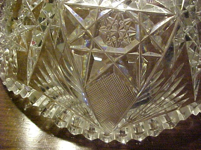Cut Glass Bowl American Brilliant C. 1900 Cut Glass Bowl American Brilliant C. 1900