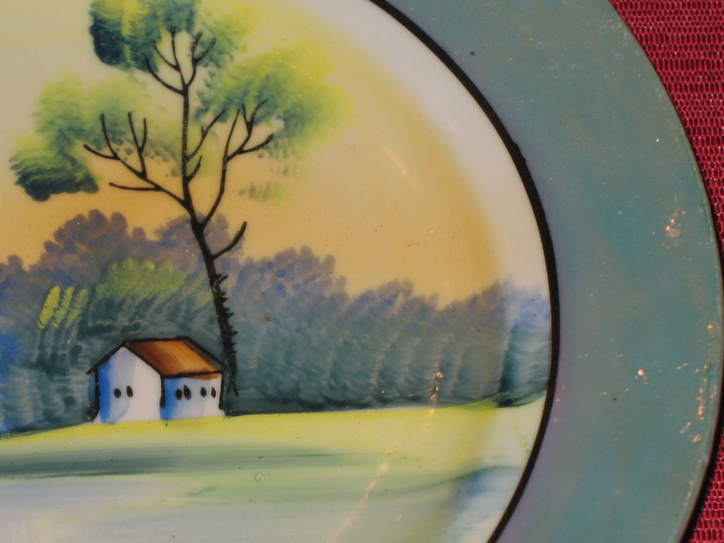 Japanese ,Hand painted plate Japanese ,Hand painted plate