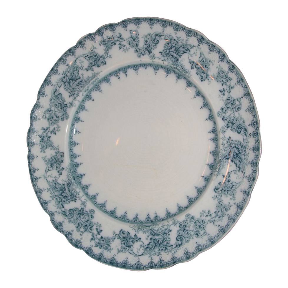 Royal Staffordshire Pottery serving plate-Blue and White Royal Staffordshire Pottery serving plate-Blue and White