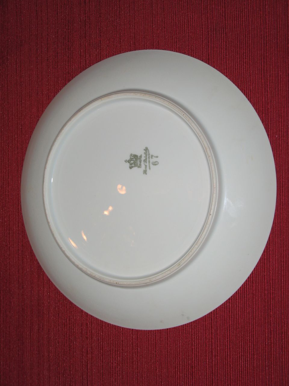 PSAG Mauville China Plate Bavaria / Silver mark PSAG Mauville China Plate Bavaria / Silver mark