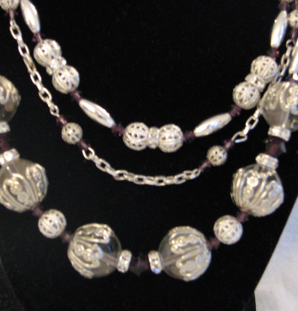 Violet Vision Necklace & Earring Set Violet Vision Necklace & Earring Set
