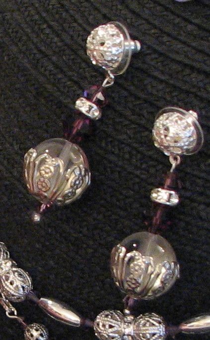 Violet Vision Necklace & Earring Set Violet Vision Necklace & Earring Set