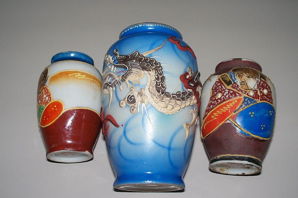 Three Japanese Small Vases Two "Occupied Japan" & One "Made in Japan" from antiquecharm on Ruby