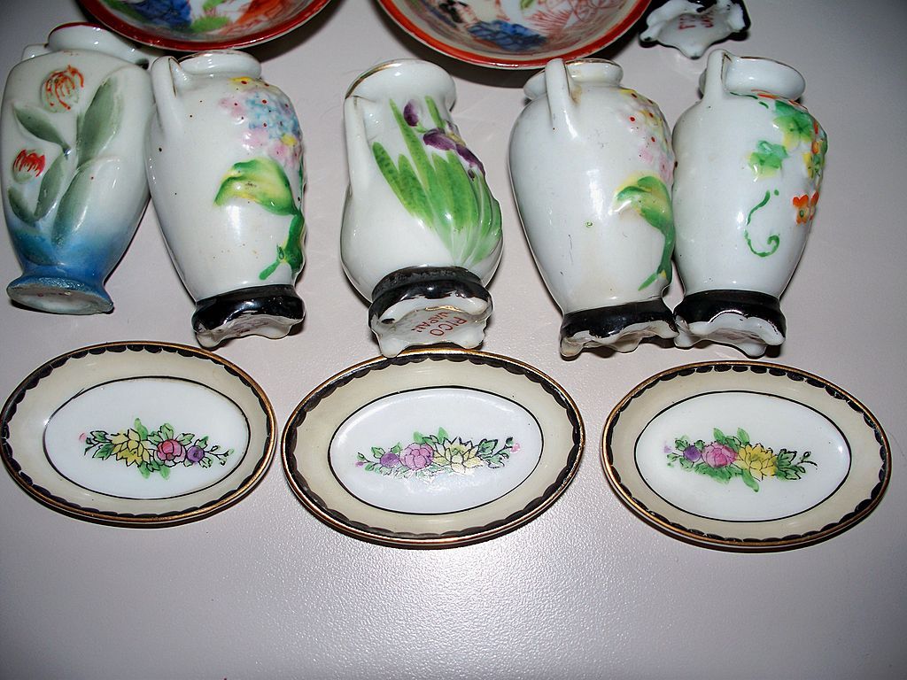 15 Vintage Japanese Nippon Porcelain Small Items 15 Vintage Japanese Nippon Porcelain Small Items