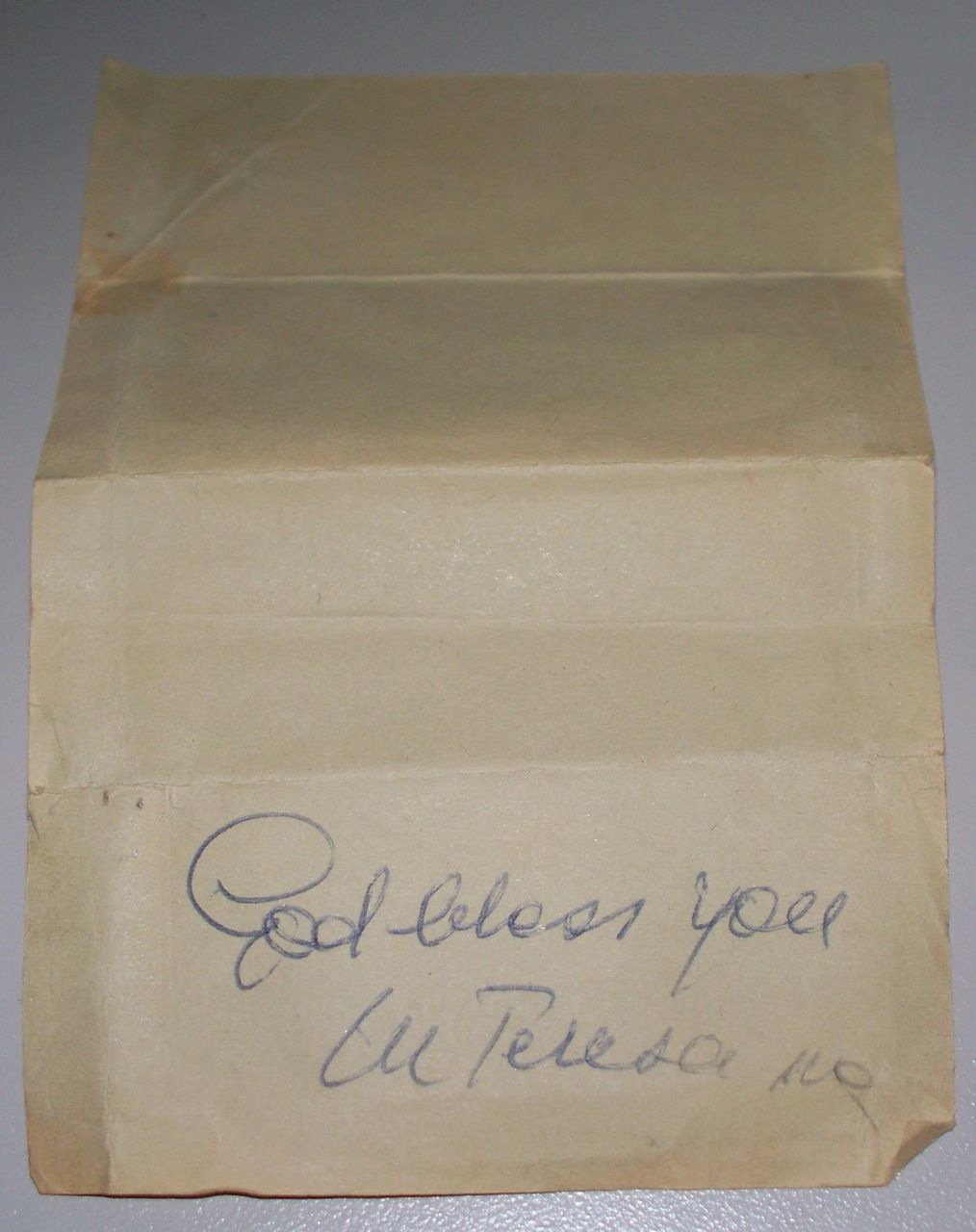 Mother Teresa Letter From Calcutta, India 1980s 3 Signatures of Mother Teresa Mother Teresa Letter From Calcutta, India 1980s 3 Signatures of Mother Teresa