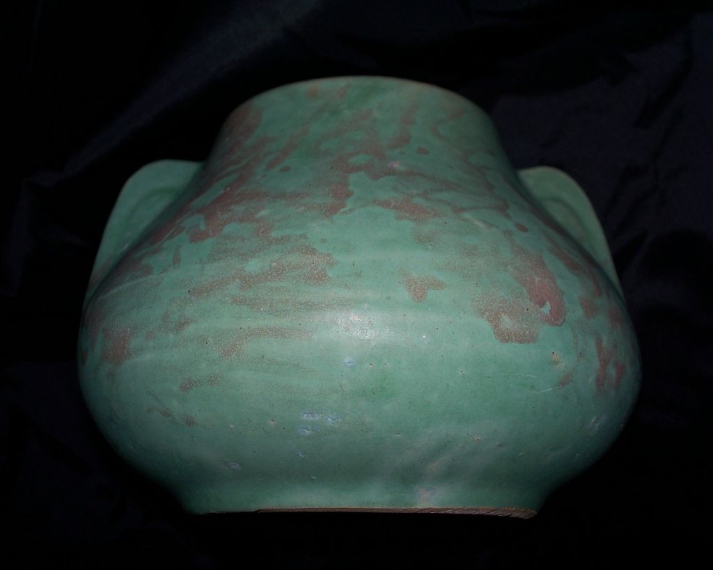 Roseville Carnelian 11 Vase Mission Arts & Crafts Jar Bowl circa 1915 8" Wide Roseville Carnelian 11 Vase Mission Arts & Crafts Jar Bowl circa 1915 8" Wide