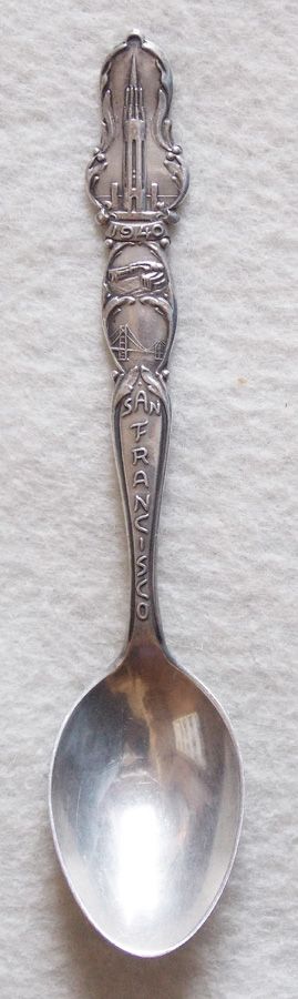 Gorgeous WORLD'S FAIR Golden Gate Expo STERLING Vintage Souvenir Spoon Gorgeous WORLD'S FAIR Golden Gate Expo STERLING Vintage Souvenir Spoon