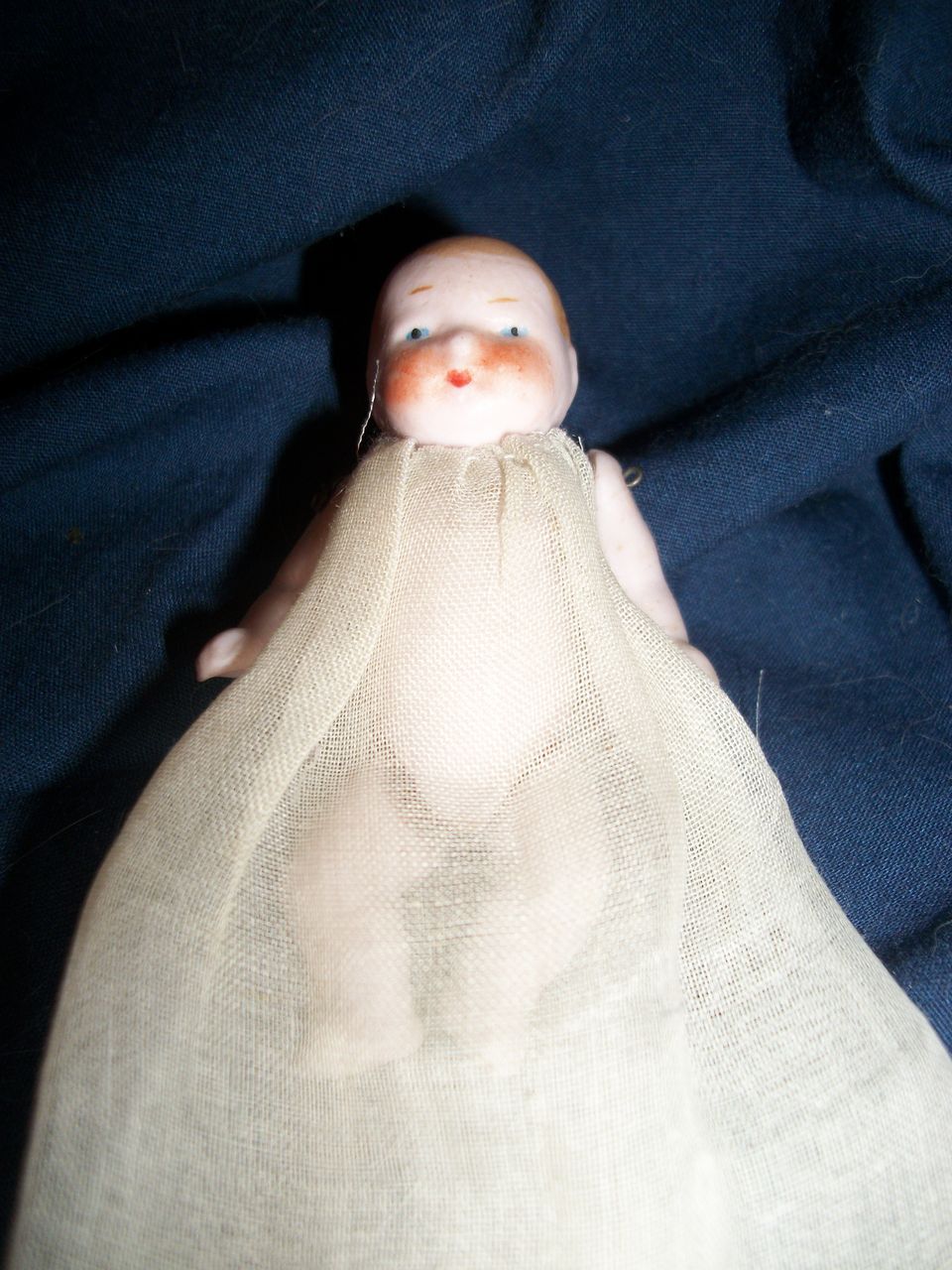 Tiny 3" all Bisque Jointed Bisque baby doll Free P&I US Buyers Tiny 3" all Bisque Jointed Bisque baby doll Free P&I US Buyers