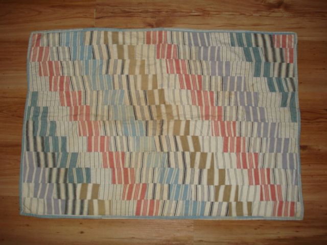 c1900 Antique ENDLESS STAIRS Baby Crib Cradle Quilt c1900 Antique ENDLESS STAIRS Baby Crib Cradle Quilt