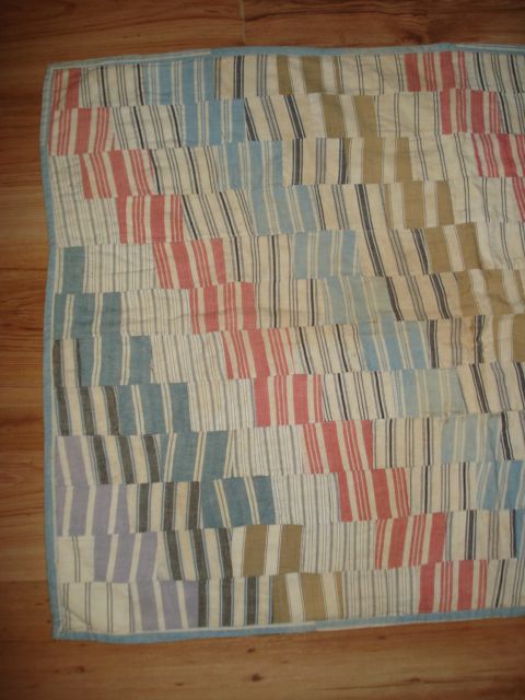 c1900 Antique ENDLESS STAIRS Baby Crib Cradle Quilt c1900 Antique ENDLESS STAIRS Baby Crib Cradle Quilt