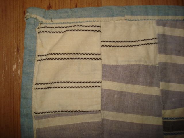 c1900 Antique ENDLESS STAIRS Baby Crib Cradle Quilt c1900 Antique ENDLESS STAIRS Baby Crib Cradle Quilt