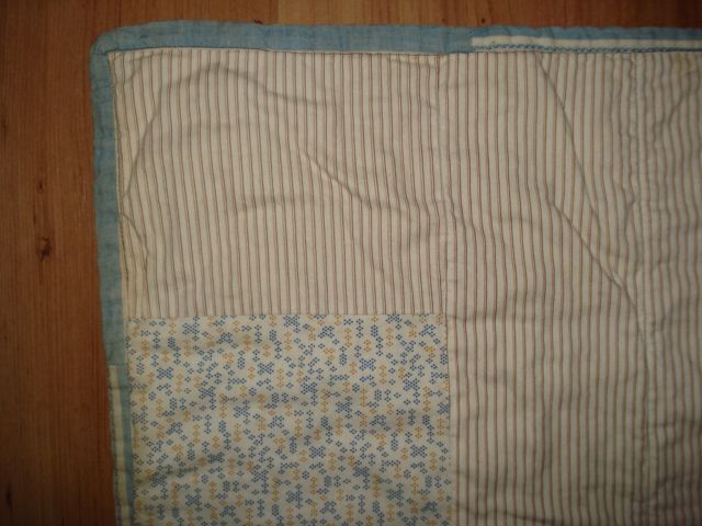 c1900 Antique ENDLESS STAIRS Baby Crib Cradle Quilt c1900 Antique ENDLESS STAIRS Baby Crib Cradle Quilt