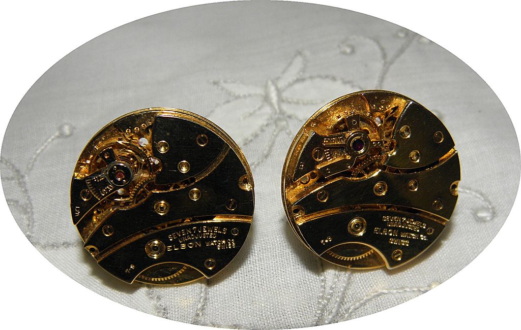 Vintage Dante Watch Mechanism Steampunk Cufflinks Vintage Dante Watch Mechanism Steampunk Cufflinks