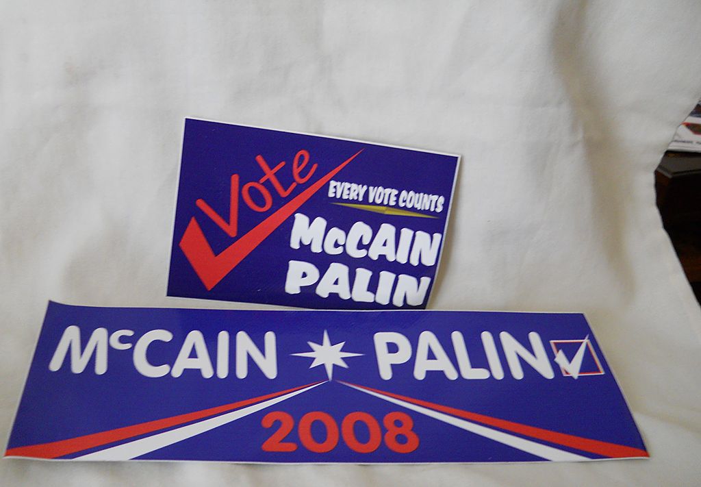 Two bumper stickers