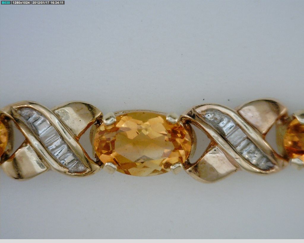 10kt Gold Sun Citrine Bracelet 10kt Gold Sun Citrine Bracelet