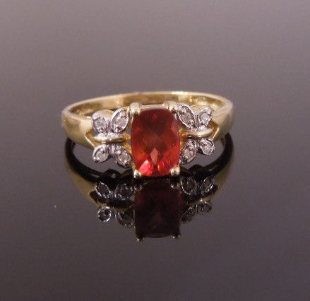 10K Gold Labradorite Diamond Butterfly Ring, size 8 1/4 10K Gold Labradorite Diamond Butterfly Ring, size 8 1/4