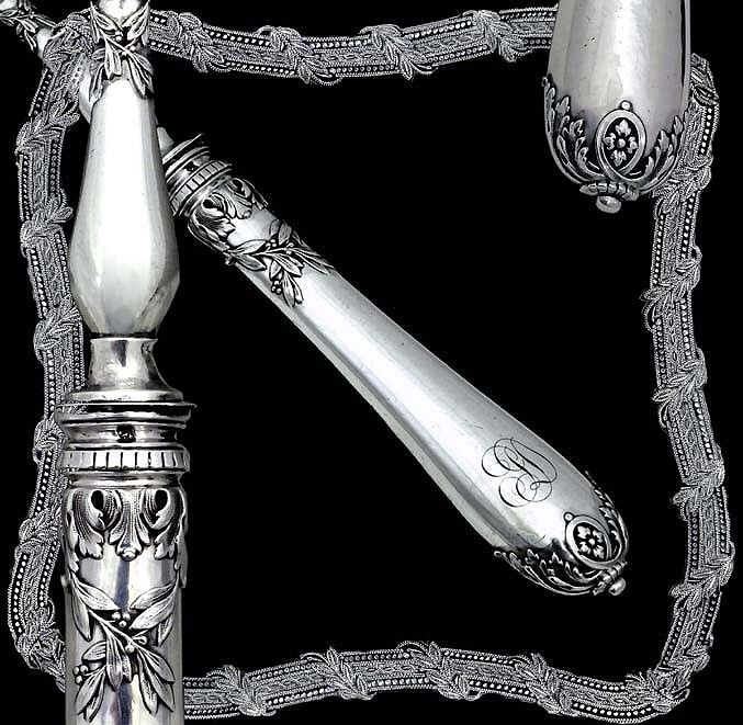 Philippe BERTHIER: Antique French Sterling Silver Pie Pastry Serving Piece Philippe BERTHIER: Antique French Sterling Silver Pie Pastry Serving Piece