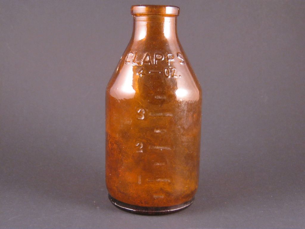 Clapps 4-oz Graduated Amber Glass Medicine Bottle Clapps 4-oz Graduated Amber Glass Medicine Bottle