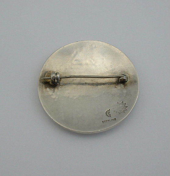 Hopi WILSON MOWA Sterling Longhair Angak'tsina Kachina Katsina BROOCH ca 1980's Hopi WILSON MOWA Sterling Longhair Angak'tsina Kachina Katsina BROOCH ca 1980's