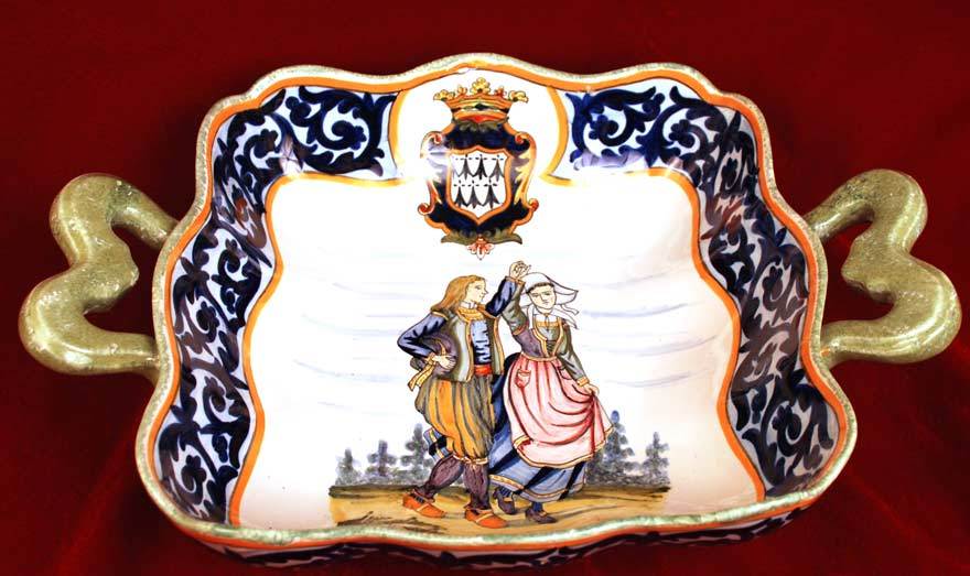 Vintage French Faience Quimper Bowl Vintage French Faience Quimper Bowl