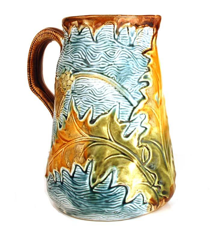 Antique Nineteenth Century French Majolica Pichet Antique Nineteenth Century French Majolica Pichet
