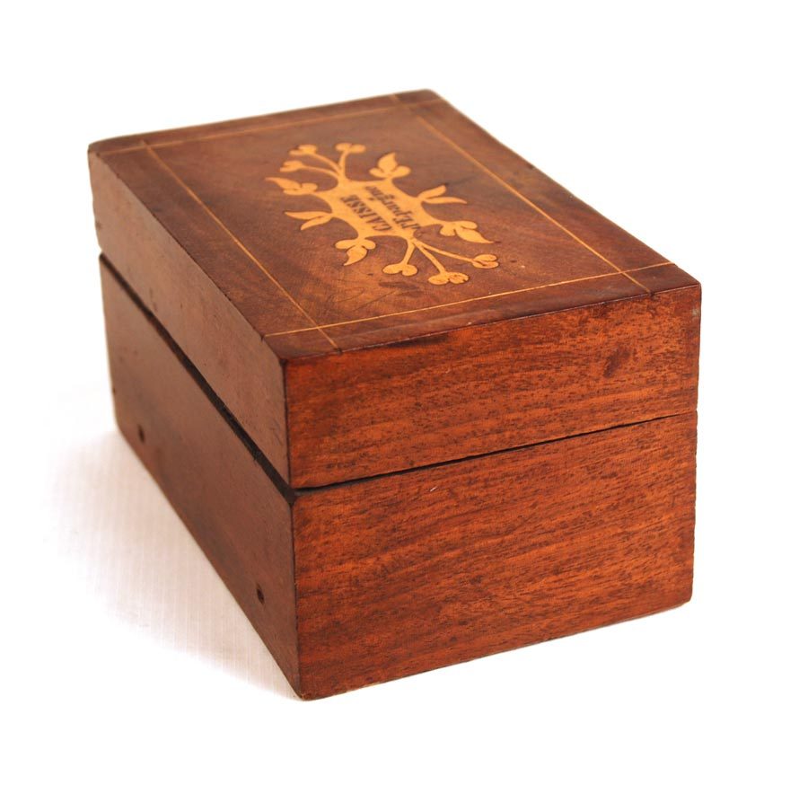 Antique Nineteenth Century Marquetry French Box/Bank Antique Nineteenth Century Marquetry French Box/Bank