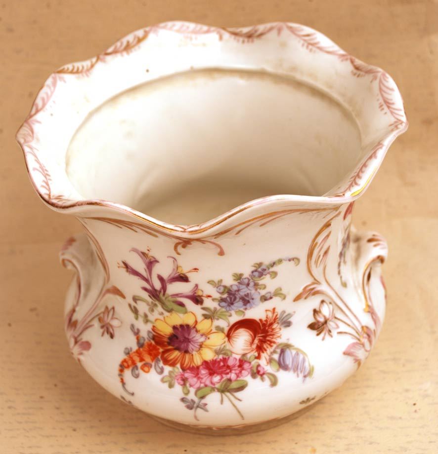 Dresden Porcelain Jardiniere Dresden Porcelain Jardiniere