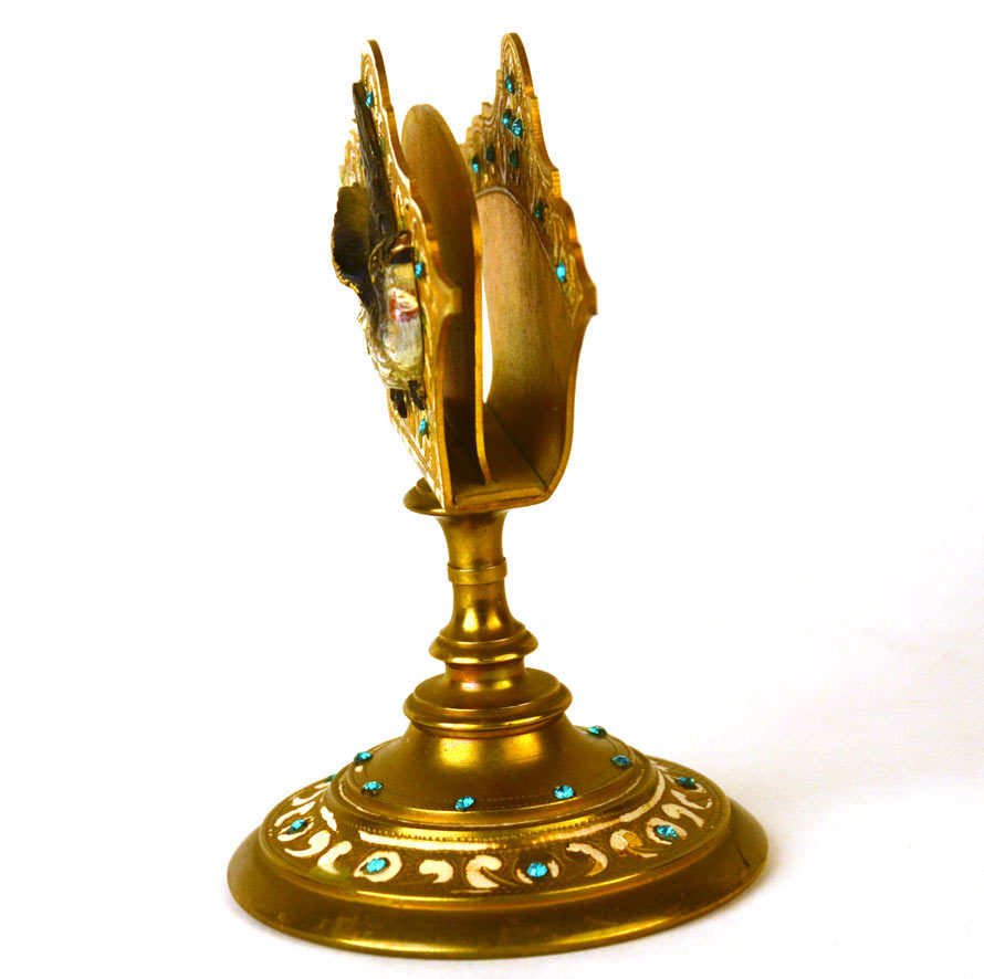 Antique 19th c. French Gilded Bronze Porte Lettre/Letter Holder Antique 19th c. French Gilded Bronze Porte Lettre/Letter Holder