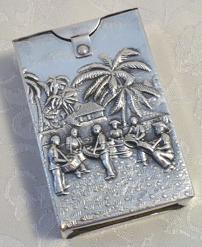 Ornate Danish Silver Cigarette Case from 1958 Ornate Danish Silver Cigarette Case from 1958