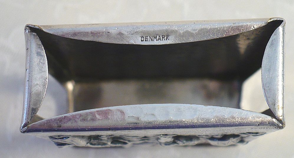Ornate Danish Silver Cigarette Case from 1958 Ornate Danish Silver Cigarette Case from 1958