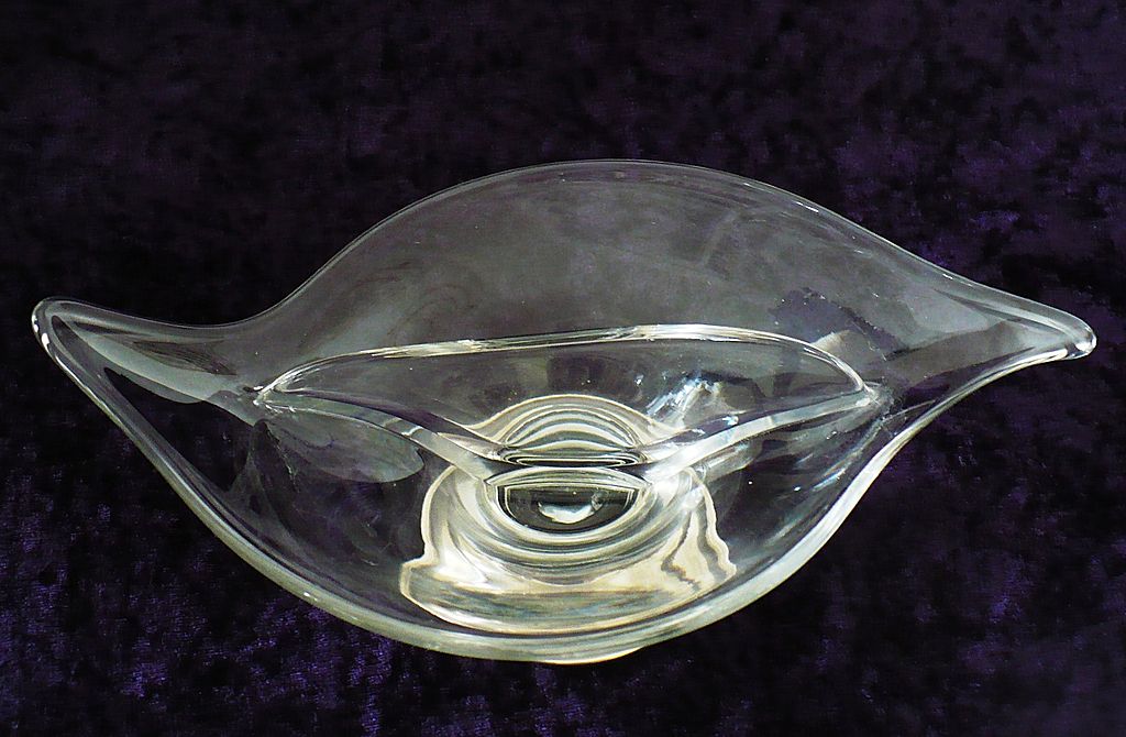 Glass Divided Candy Dish with Sterling Silver Base Glass Divided Candy Dish with Sterling Silver Base