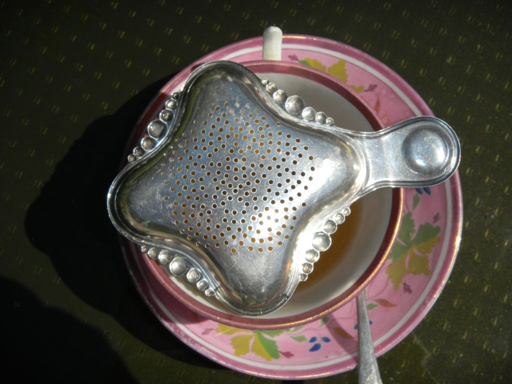 French Silverplate Tea Strainer French Silverplate Tea Strainer