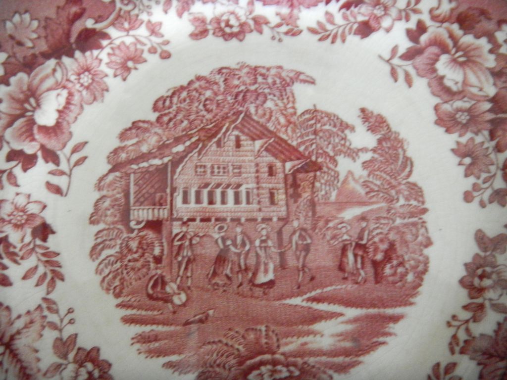 Avon Cottage Transferware Cookie Plate Avon Cottage Transferware Cookie Plate