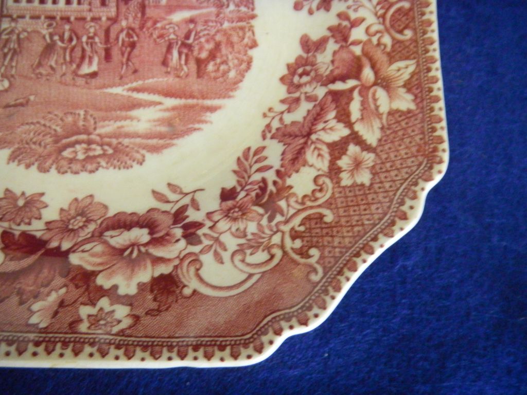 Avon Cottage Transferware Cookie Plate Avon Cottage Transferware Cookie Plate