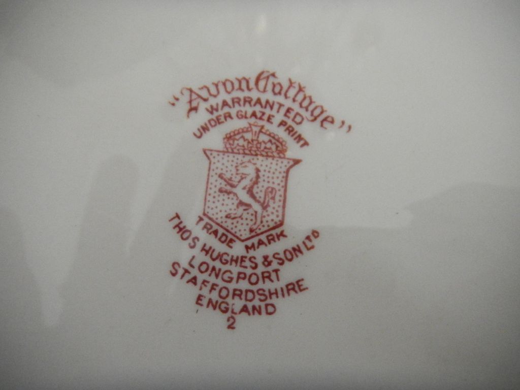 Avon Cottage Transferware Dinner Plate Avon Cottage Transferware Dinner Plate