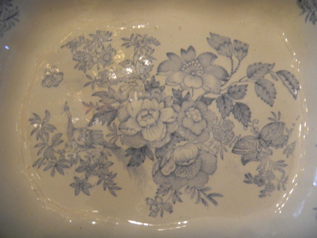 Antique English Transferware Lidded Tureen Antique English Transferware Lidded Tureen