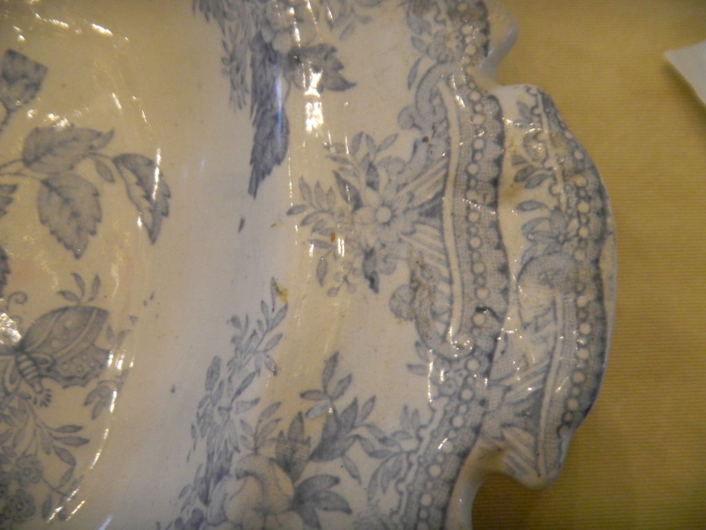 Antique English Transferware Lidded Tureen Antique English Transferware Lidded Tureen
