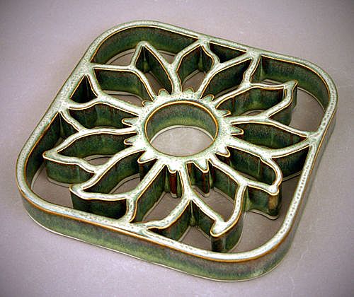 Ceramic Sunflower Trivet Ceramic Sunflower Trivet