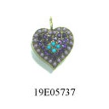 Purple and Turquoise Heart Purple and Turquoise Heart