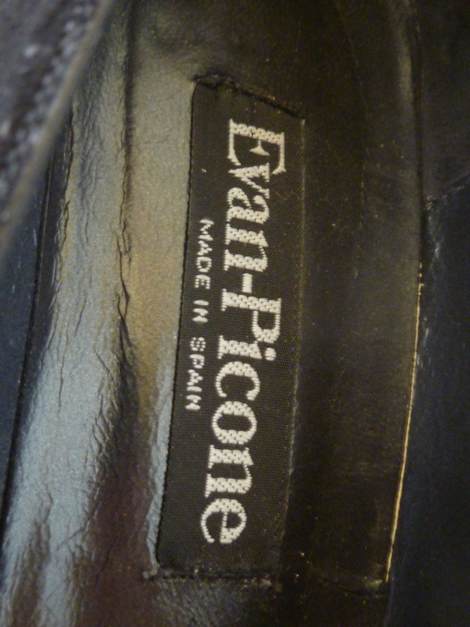 Vintage Couture Evan Picone Black Heels Shoes Spain 10M Vintage Couture Evan Picone Black Heels Shoes Spain 10M