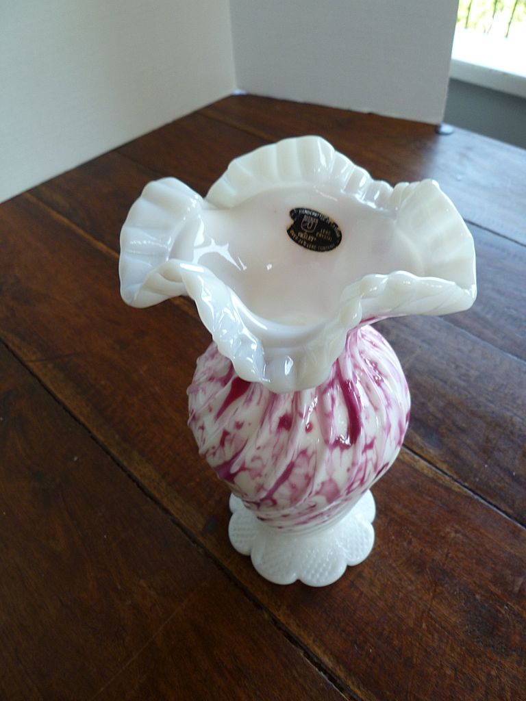 Rare Riekes Chalet Glass End of Day Vase Rare Riekes Chalet Glass End of Day Vase