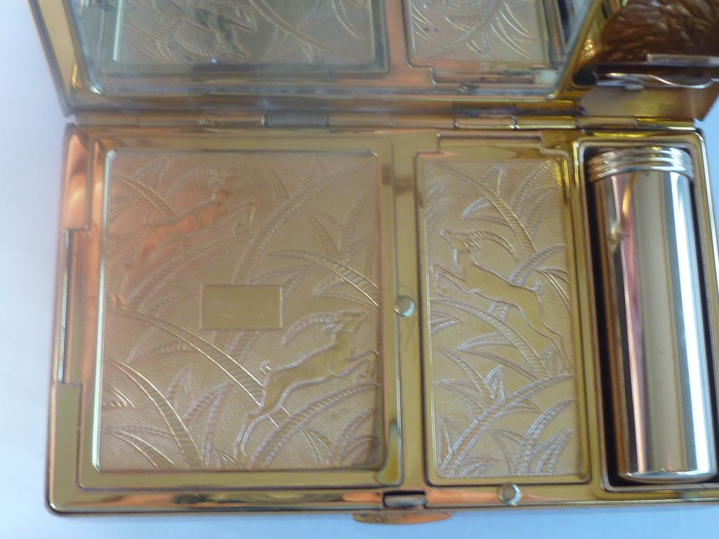 Elgin American Beauty Art Deco Cosmetic Compact CARRYALL Elgin American Beauty Art Deco Cosmetic Compact CARRYALL
