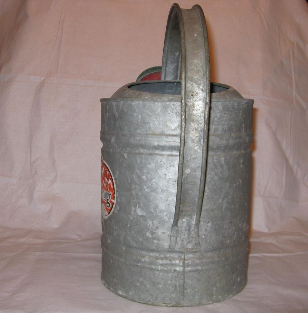 Wheeling Corrugating Company Galvanized Watering Can Wheeling Corrugating Company Galvanized Watering Can