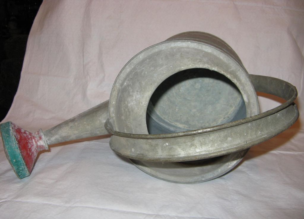 Wheeling Corrugating Company Galvanized Watering Can Wheeling Corrugating Company Galvanized Watering Can