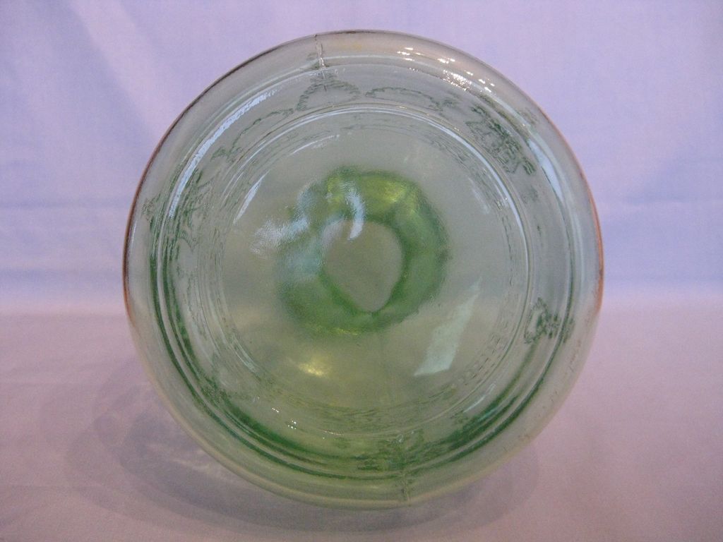 Depression Glass Green Cameo "Ballerina" Decanter w/o Stopper Depression Glass Green Cameo "Ballerina" Decanter w/o Stopper